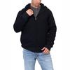 Chandail   capuchon doubl  en sherpa avec glissi re pour hommes