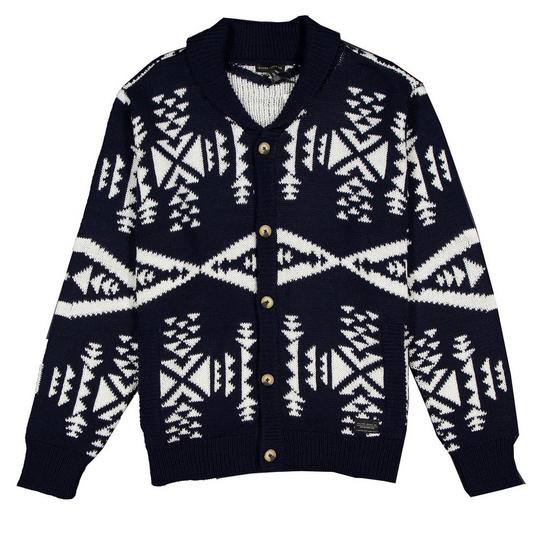 Men s Patterned Knit Cardigan