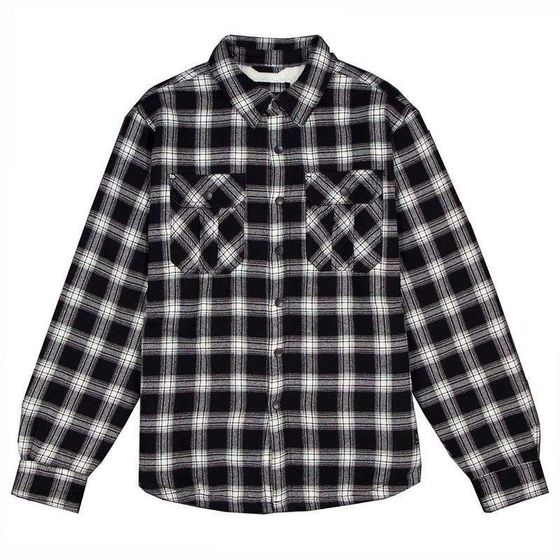 Silver Jeans Men's Checked Sherpa-Lined Shirt Jacket