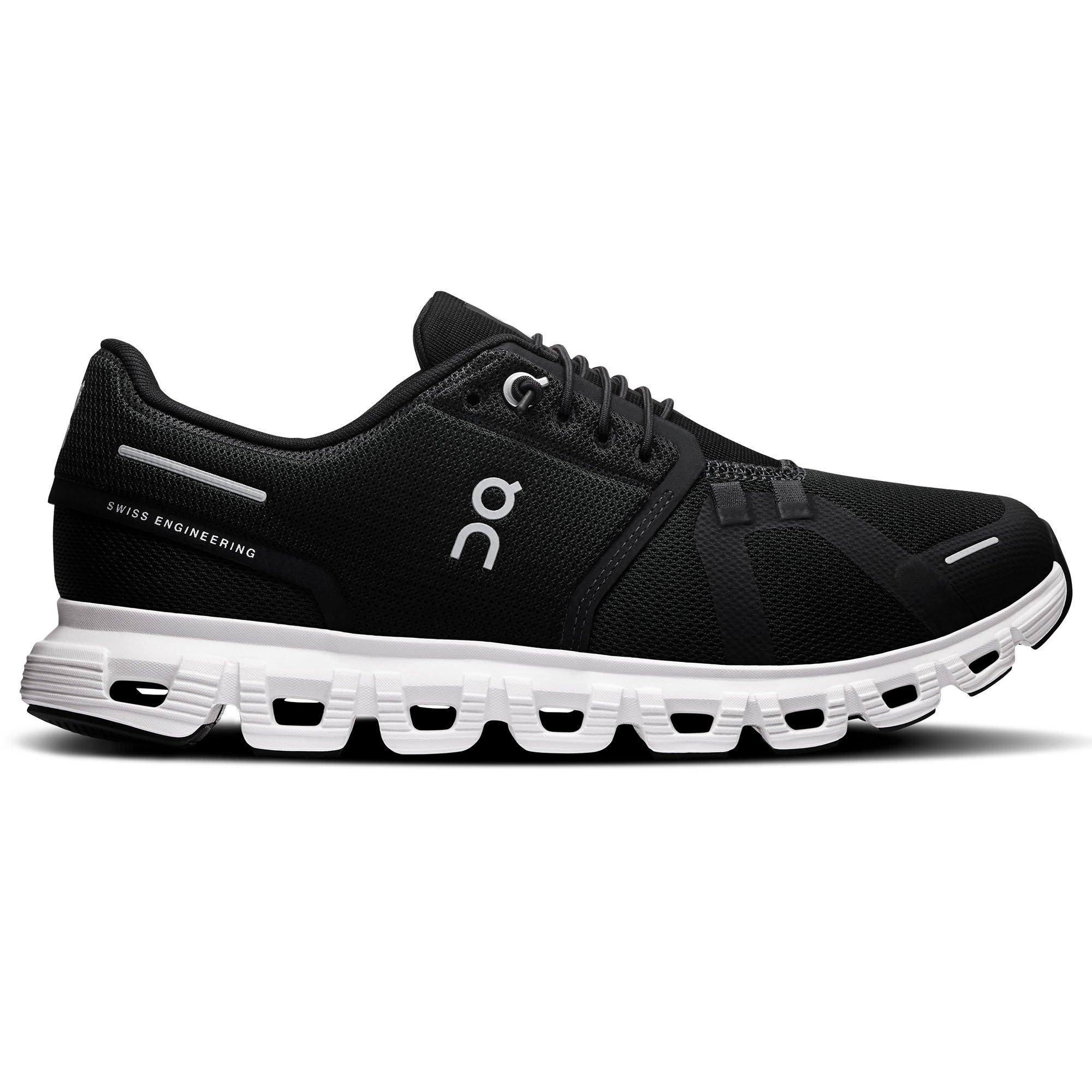 On | Women's Cloud 6 Running Shoes, Black, Size 6.5
