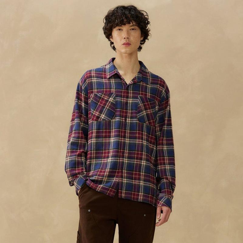 Kuwalla Chemise &agrave; carreaux pour hommes