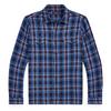 Chemise de travail en flanelle   carreaux pour hommes