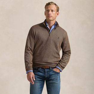 Men's Double Knit Quarter-Zip Sweater