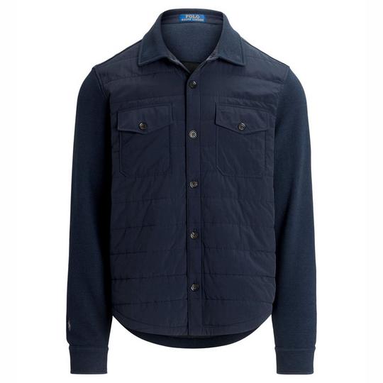 Quilted shirt jacket mens hotsell