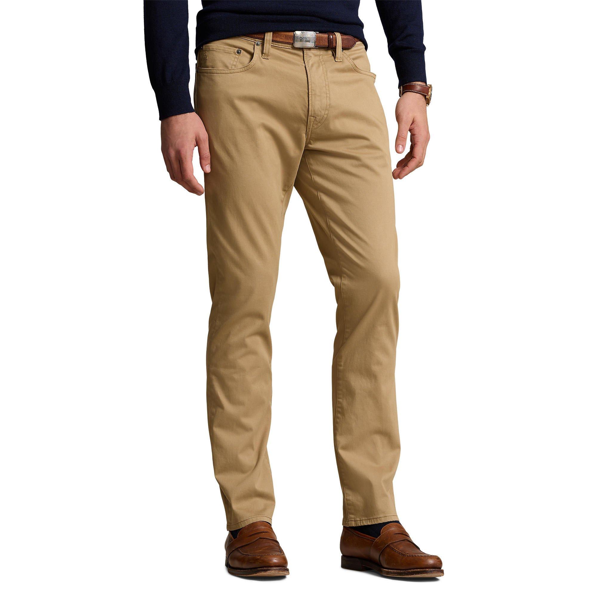 Buckled Stretch Chino Trouser | Ralph Lauren