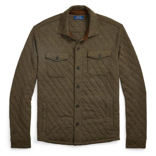 Men's Quilted Double-Knit Jersey Shirt Jacket | Polo Ralph Lauren