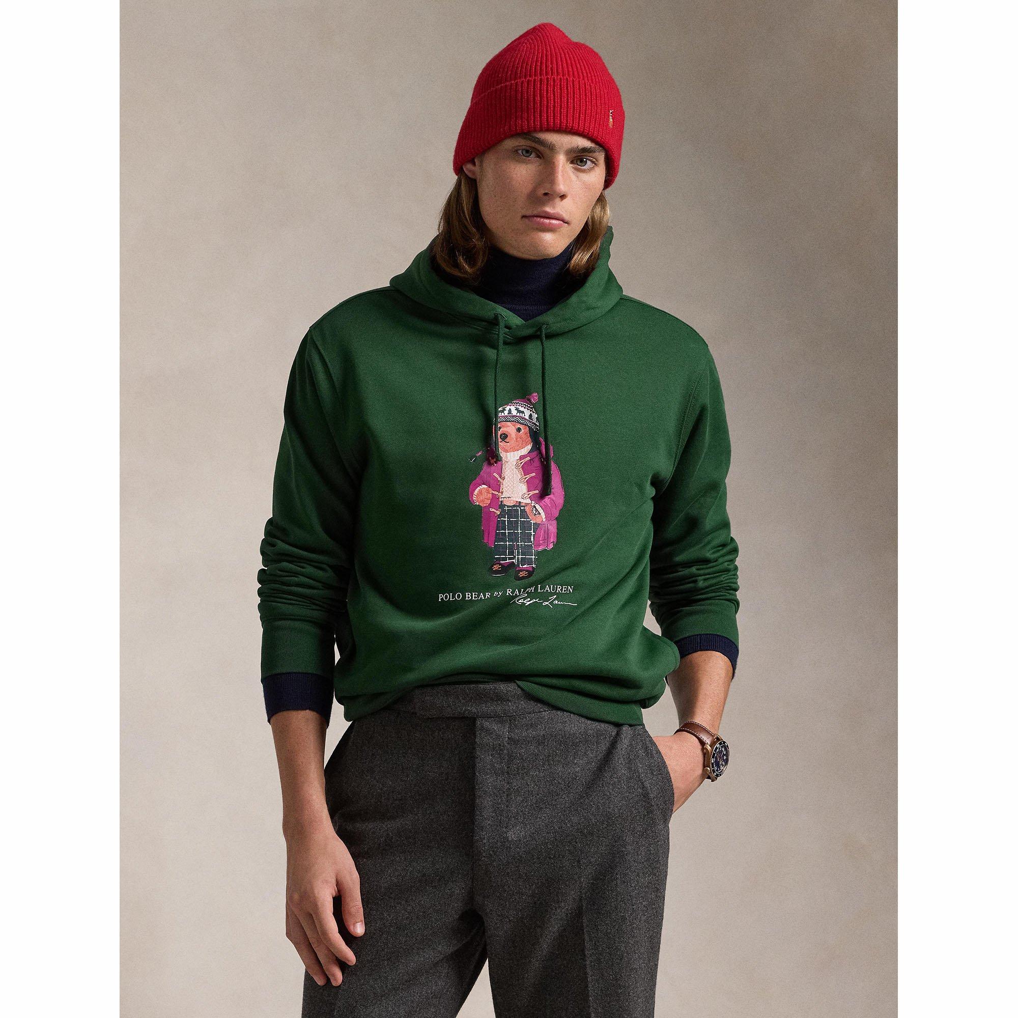 Apparel Holiday Polo Bear Fleece Sweatshirt Men's Polo Bear Fleece