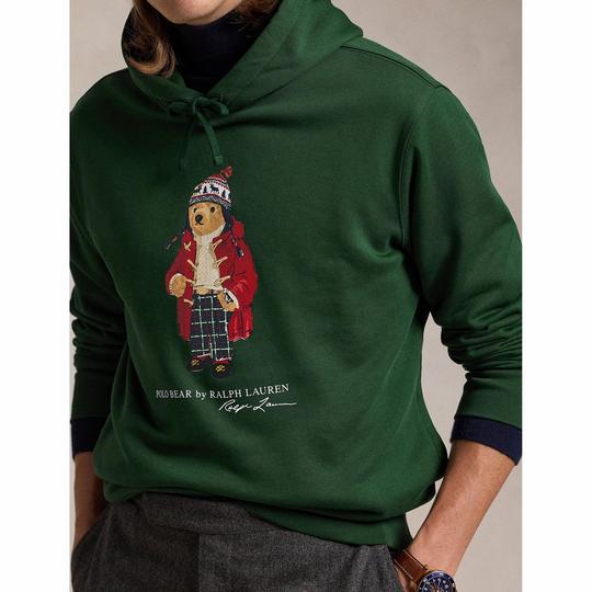 Green polo bear hoodie new arrivals
