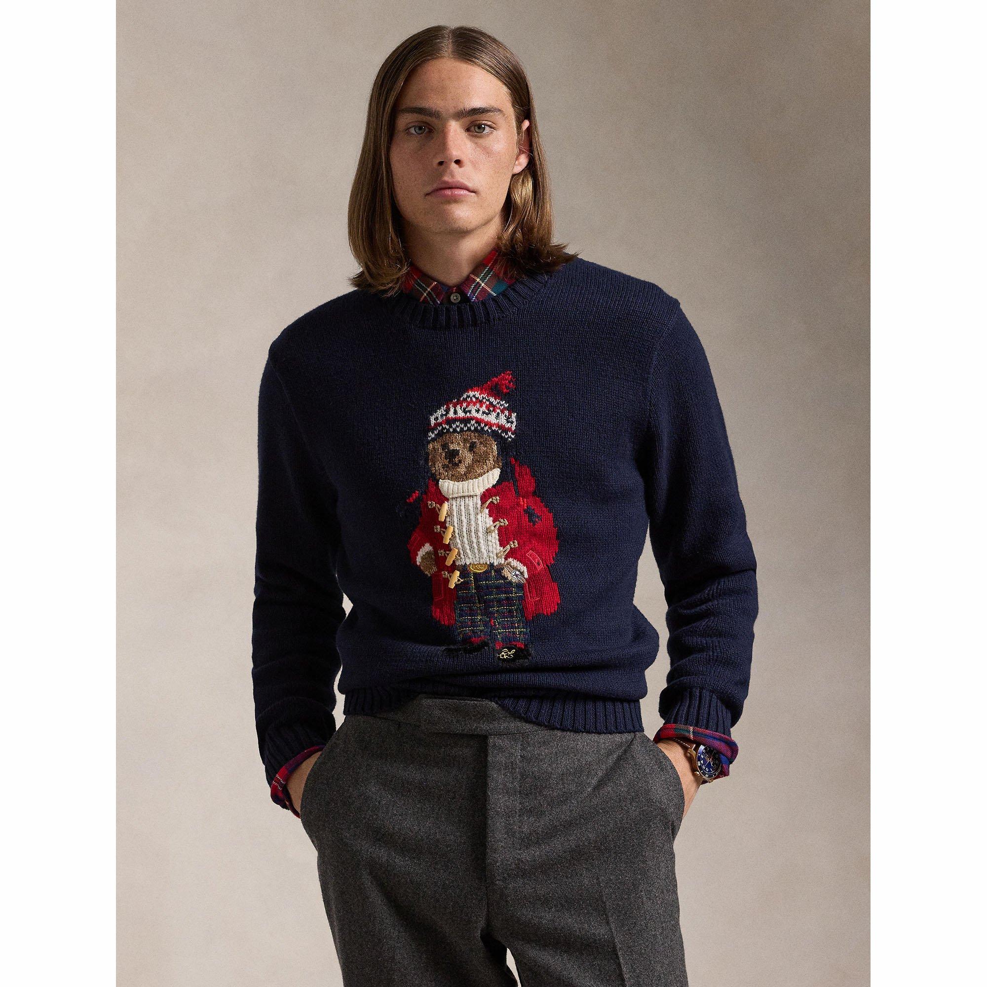 Men s Polo Bear Sweater Polo Ralph Lauren Sporting Life Online