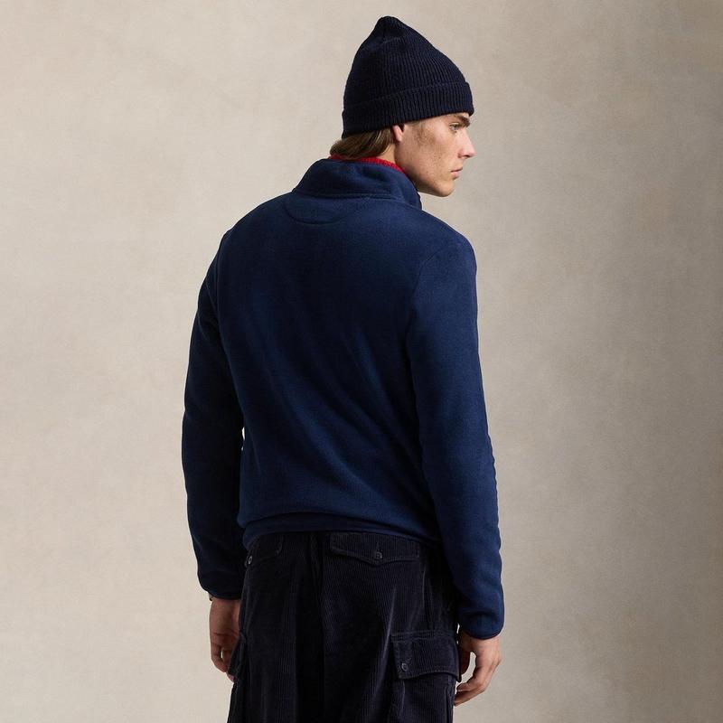 Polo Ralph Lauren Haut en molleton bross&eacute; avec imprim&eacute; skieur pour hommes