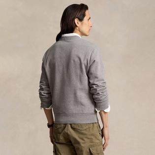 Polo Ralph Lauren Chandail en molleton &agrave; revers boucl&eacute; pour hommes
