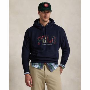 Men's The RL Fleece Plaid-Logo Hoodie