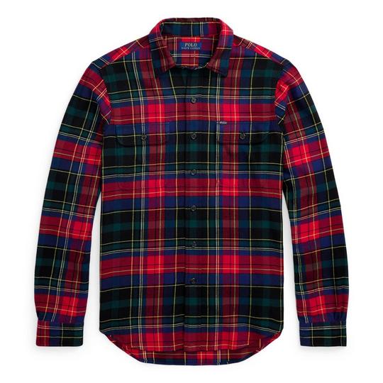 Men's Classic Fit Plaid Flannel Work Shirt | Polo Ralph Lauren