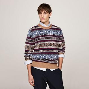 Tommy Hilfiger Men's Fair Isle Wool-Blend Sweater