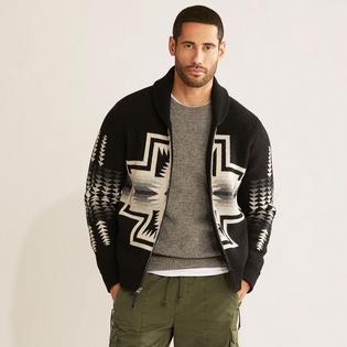 Pendleton Men's Harding Zip Lambswool Cardigan