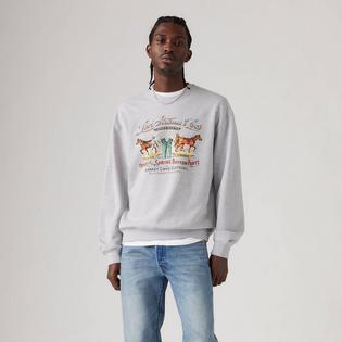  Men's Relaxed Fit Archival Graphic Crew Sweatshirt