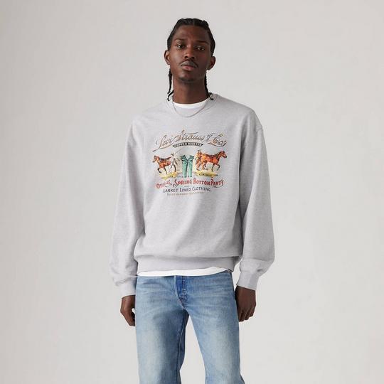 Levi s Relaxed Graphic Crewneck Sweatshirt Men s M