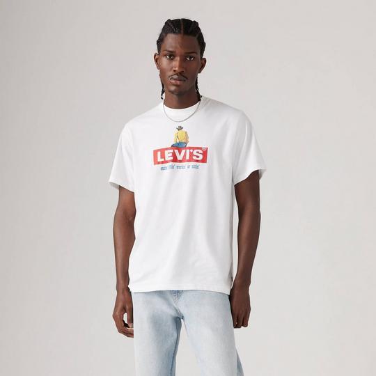 Levi's Men s Relaxed Fit Short Sleeve Cowboy Graphic T-Shirt