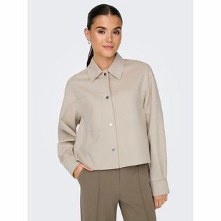 Only Women's Joline Faux Suede Shirt