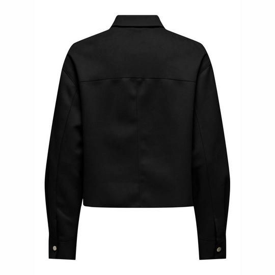 Black suede shirt jacket best sale