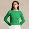 Women s Cable Knit Cotton Crew Neck Sweater