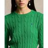 Women s Cable Knit Cotton Crew Neck Sweater