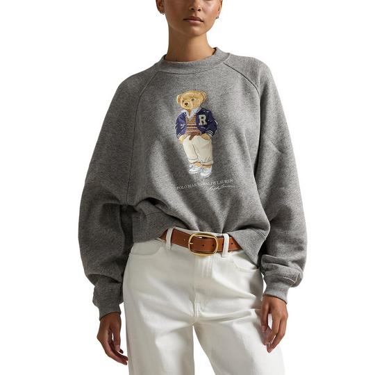 Women s Polo Bear Oversize Fleece Crew Sweatshirt Polo Ralph Lauren Sporting Life Online