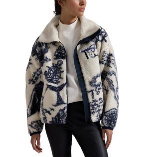 Women's High-Pile Fleece Graphic Zip Jacket