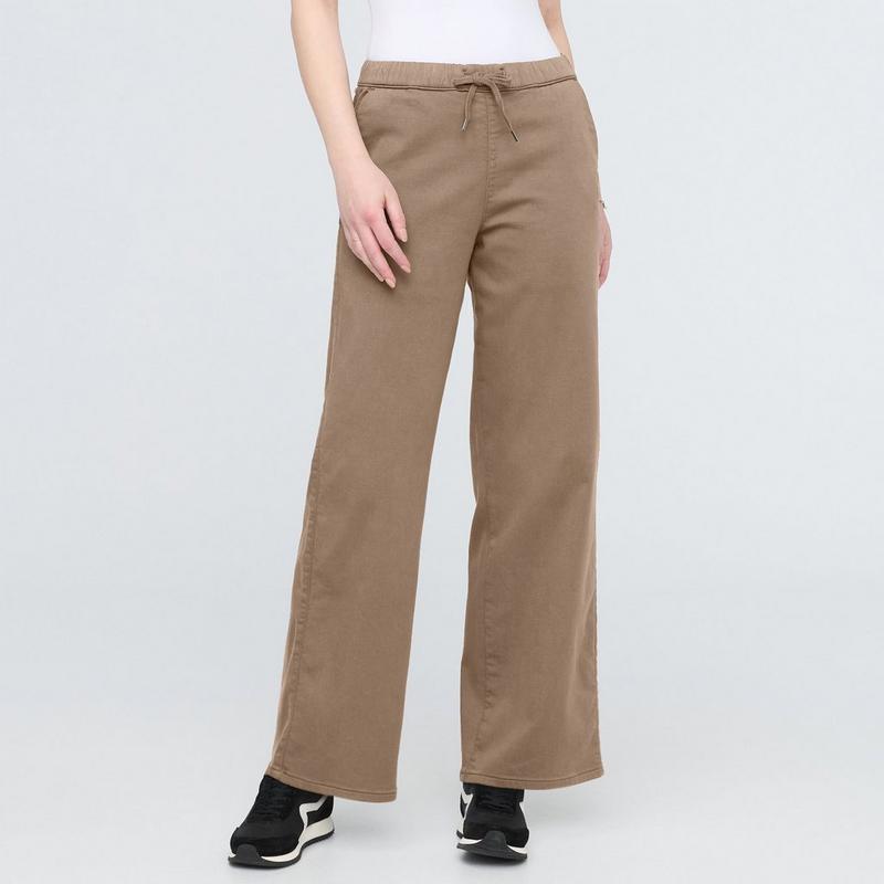 DUER Pantalon &agrave; jambe large No Sweat pour femmes