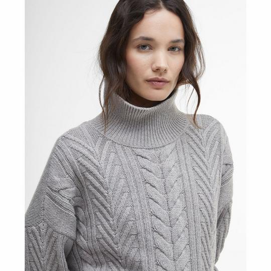 Barbour sweater womens Grey on sale