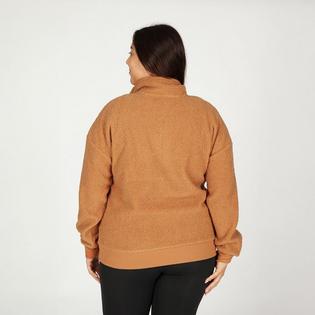 Lazypants Haut en sherpa &agrave; demi-glissi&egrave;re Steph Teddy pour femmes