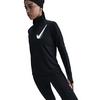 Couche interm diaire de course   demi-glissi re Swoosh Dri-FIT pour femmes