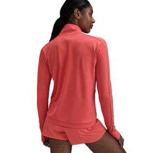 Nike Couche interm&eacute;diaire de course &agrave; demi-glissi&egrave;re Swoosh Dri-FIT pour femmes