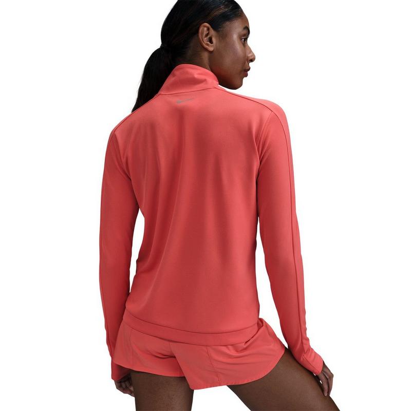 Nike Couche interm&eacute;diaire de course &agrave; demi-glissi&egrave;re Swoosh Dri-FIT pour femmes