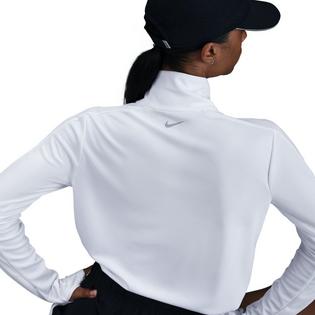 Nike Couche interm&eacute;diaire de course &agrave; demi-glissi&egrave;re Swoosh Dri-FIT pour femmes
