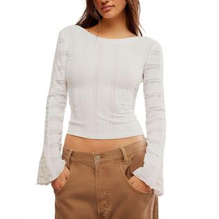 Free People Haut à manches longues Rocky pour femmes