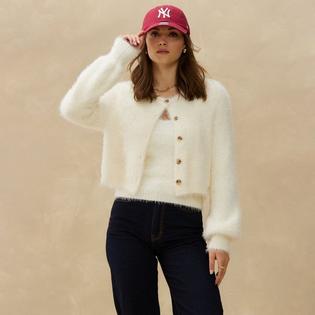 Women's Fuzzy Cardigan