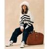 Chandail polo court en tricot doux pour femmes