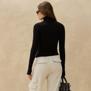 Kuwalla Haut &agrave; col roul&eacute; en laine pour femmes