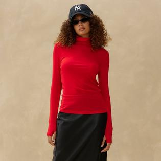 Kuwalla Women's Wool Layering Turtleneck Top