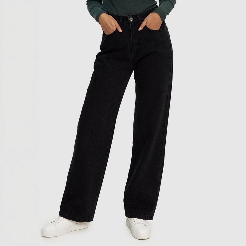 Kuwalla Jean large &agrave; taille haute pour femmes