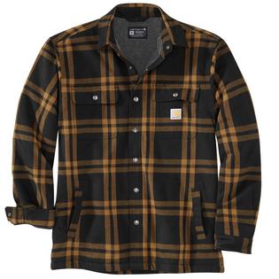 Carhartt Men's Relaxed Fit Flannel Sherpa-Lined Shirt Jacket