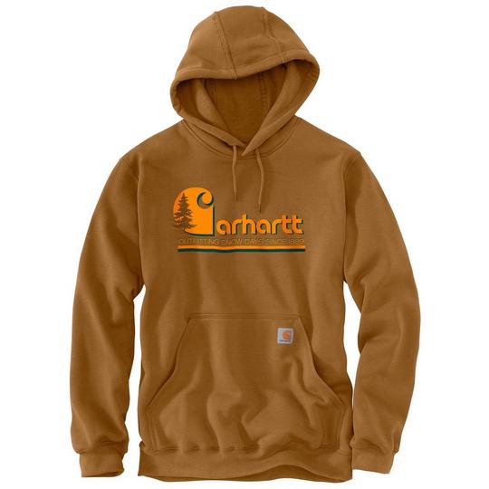 Carhartt Chandail   capuchon et coupe ample d  paisseur moyenne Tree Graphic pour hommes