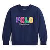 Chandail en molleton avec logo en velours c tel  pour filles  2-6X 