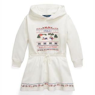 Polo Ralph Lauren Robe &agrave; capuchon en molleton brod&eacute; pour filles [2-6X]