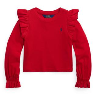 Girls' [2-6X] Ruffled Cotton-Modal Long Sleeve Top