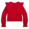 Girls   2-6X  Ruffled Cotton-Modal Long Sleeve Top