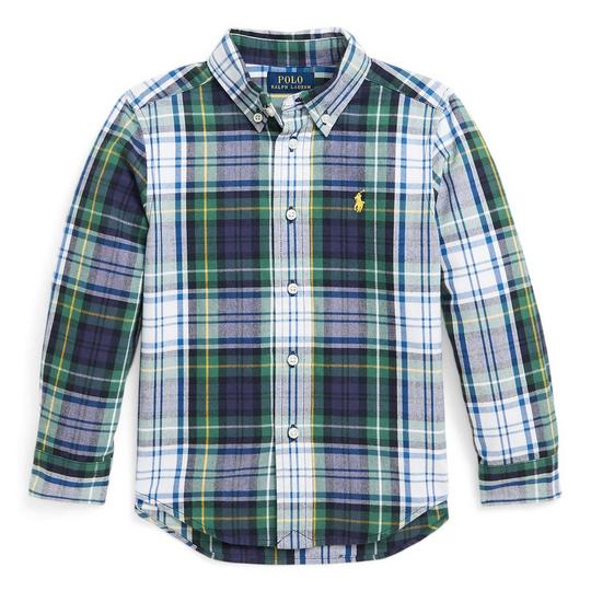 Ralph Lauren Childrenswear Boys   2-7  Plaid Brushed Cotton Oxford Shirt