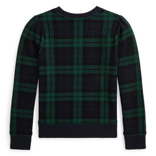 Polo Ralph Lauren Junior Girls' [7-16] Plaid Polo Bear Fleece Sweatshirt