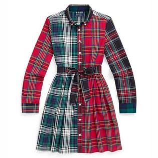 Polo Ralph Lauren Junior Girls' [7-16] Plaid Cotton Fun Shirt Dress